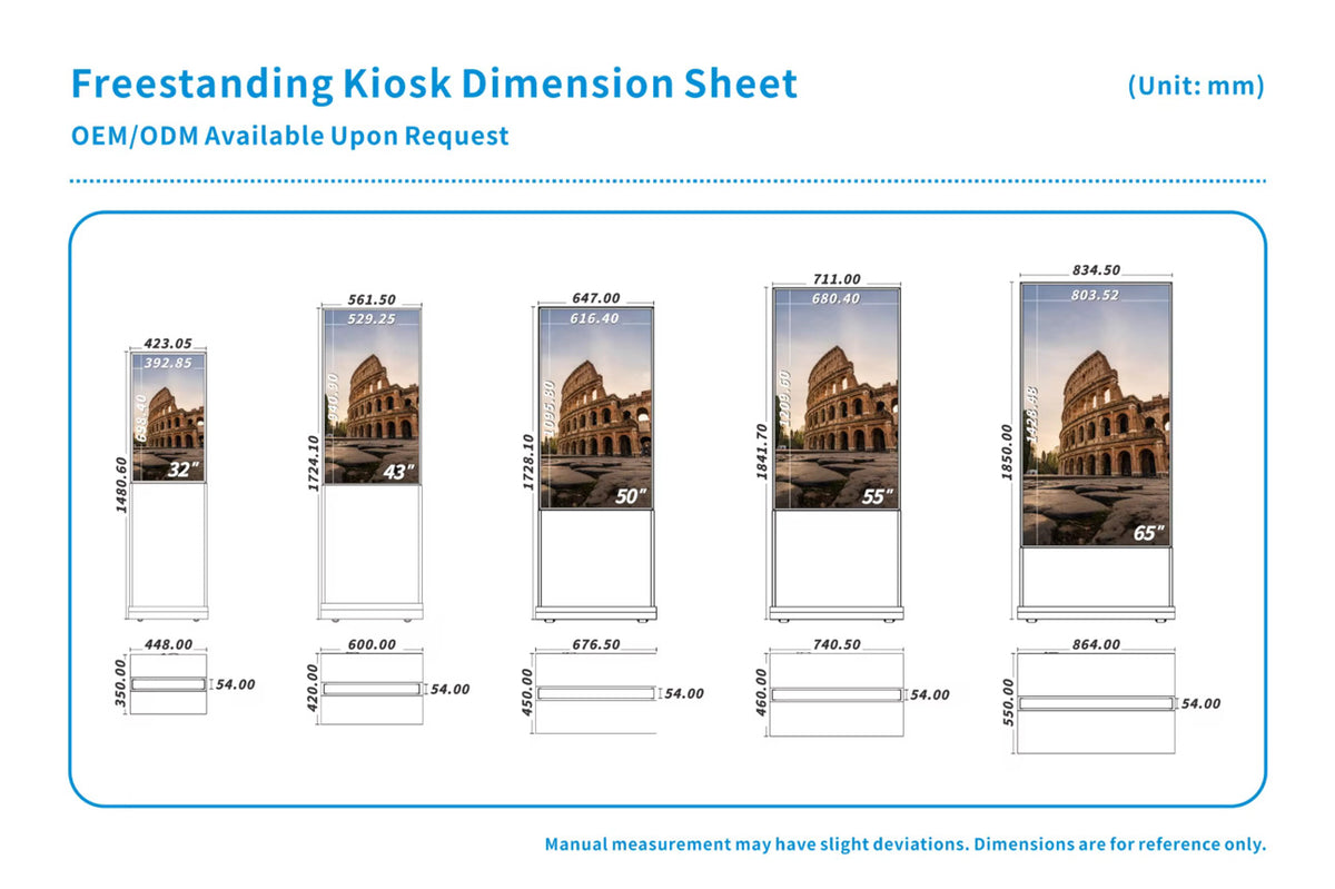 Interaktives Digital Signage Standdisplay